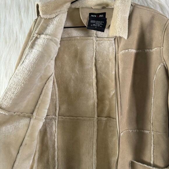 Jack and Jill Women's Brown Pockets Full Zip Collared Long Sleeve Coat Size S - Picture 5 of 9